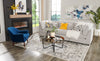 Scott Living Evolve Modular 118.5" Linen-Look Fabric Sofa with Removable Feather Down Cushions - Grey | Sofa modulaire Evolve de Scott Living de 118,5 po en tissu d’apparence lin avec coussins amovibles en duvet et plumes - gris