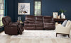 Franco 42.5" Genuine Leather Zero Gravity Power Reclining Chair with USB Port - Brown | Fauteuil à inclinaison électrique Franco de 42,5 po en cuir véritable avec position zéro gravité et port USB - brun