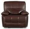 Franco 42.5" Genuine Leather Zero Gravity Power Reclining Chair with USB Port - Brown | Fauteuil à inclinaison électrique Franco de 42,5 po en cuir véritable avec position zéro gravité et port USB - brun