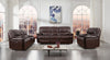 Franco 42.5" Genuine Leather Zero Gravity Power Reclining Chair with USB Port - Brown | Fauteuil à inclinaison électrique Franco de 42,5 po en cuir véritable avec position zéro gravité et port USB - brun