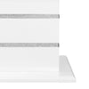 Garbo 7pc Dining Set with Table & 6 Chairs, Glass Insert, Pedestal Base, Glam, 78.75"W - White | Ensemble de salle à manger somptueux Garbo 7 pièces avec table de 78,75 po (L), incrustation de verre, base piédestal et 4 chaises - blanc
