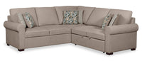  Sofa-lit sectionnel de droite Haven de Scott Living 2 pièces en tissu de chenille - taupe