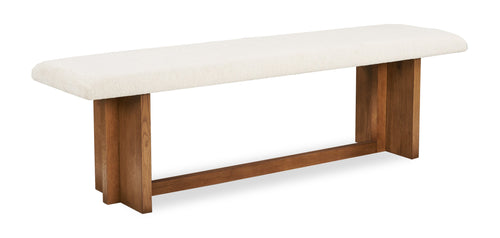  Banc de salle à manger Henri de Scott Living de 68 po (L) en bois avec tissu de polyester - brun