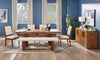 Scott Living Henri Dining Chair with Polyester Fabric, Wood - Brown & Cream | Chaise de salle à manger Henri de Scott Living en bois avec tissu de polyester - brune et crème