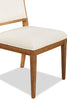 Scott Living Henri Dining Chair with Polyester Fabric, Wood - Brown & Cream | Chaise de salle à manger Henri de Scott Living en bois avec tissu de polyester - brune et crème