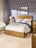 Scott Living Henri Panel Bed with Headboard & Frame, Wood, Brown - King Size | Lit à panneaux Henri de Scott Living en bois avec tête de lit et cadre de lit, brun - format très grand lit