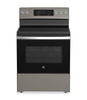 GE 5 Cu. Ft. Electric Range with True European Convection and Air Fry - Slate - JCB840ETES | Cuisinière électrique GE de 5 pi³ avec convection européenne véritable et friture à air - ardoise - …