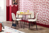 Joss Dining Chair with Polyester Fabric, Metal - White | Chaise de salle à manger Joss en tissu de polyester et en métal - blanche