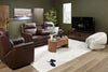 Ashton 70" Modern TV Stand with Storage and Cable Management for TVs up to 80"- Dark Walnut and Esp|Meuble pour téléviseur moderne Ashton de 70 po avec rangement et système de gestion des câbles pour