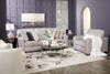 Made in Canada Koda 41" Chenille and Faux Fur Fabric Chair with Removable Cushions - Plush Paloma Grey | Fauteuil Koda de 41 po fabriqué au Canada en tissu de chenille et de fausse fourrure avec coussins amovibles - gris Paloma luxueux