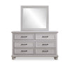 Kylie 5pc Bedroom Set with Storage Bed, Dresser & Mirror, Sand - Queen Size | Ensemble de chambre à coucher Kylie 5 pièces sable avec lit de rangement, commode et miroir - format grand lit