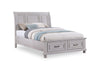 Kylie 6pc Bedroom Set with Storage Bed, Dresser, Mirror & Nightstand, Sand - Queen Size | Ensemble de chambre à coucher Kylie 6 pièces sable avec lit de rangement, commode, miroir et table de nuit - format grand lit