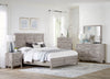 Lara Panel Bed with Headboard & Frame, Antique Grey - King Size | Lit à panneau Lara avec tête de lit et cadre de lit, gris antique - format très grand lit