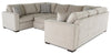 Made in Canada Legend 3-Piece Chenille Fabric Sleeper Sectional - Platinum Beige | Sofa-lit sectionnel Legend 3 pièces fabriqué au Canada en tissu de chenille - beige platine