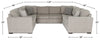 Made in Canada Legend 3-Piece Chenille Fabric Sleeper Sectional - Platinum Beige | Sofa-lit sectionnel Legend 3 pièces fabriqué au Canada en tissu de chenille - beige platine