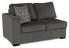 Made in Canada Legend 2-Piece Right-Facing Chenille Fabric Cuddler Sectional - Pewter Brown | Sofa sectionnel de droite Legend 2 pièces fabriqué au Canada en tissu de chenille avec fauteuil enveloppant - brun étain