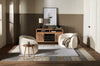 Scott Living Lenore 60" Electric Fireplace TV Stand with Storage - Natural | Meuble pour téléviseur Scott Living Lenore de 60 po avec foyer électrique et rangement - naturel | LENNTFIR