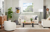 Made in Canada Lennox 79" Chenille Fabric Sofa with Reversible Cushions and Accent Pillows - Taupe | Sofa Lennox de 79 po fabriqué au Canada en tissu de chenille avec coussins réversibles et coussins décoratifs - taupe