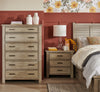 Levi Bedroom Chest of Drawers, 6-Drawer, 39"W x 56"H, Wood - Drift Grey | Commode verticale Levi de 39 po (L) x 56 po (H) à 6 tiroirs en bois pour la chambre à coucher - gris bois de grève