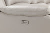 Marcel 6-Piece Genuine Leather Power Reclining Sectional with Storage Console and USB Port - Grey | Sofa sectionnel à inclinaison électrique Marcel 6 pièces en cuir véritable avec console de rangement et port USB - gris