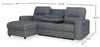 Meadow 2-Piece Left-Facing Chenille Fabric Power Reclining Sectional with Storage Chaise - Denim | Sofa sectionnel de gauche à inclinaison électrique Meadow 2 pièces en tissu de chenille avec fauteuil long de rangement - denim