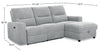Meadow 2-Piece Right-Facing Chenille Fabric Power Reclining Sectional with Storage Chaise - River Grey | Sofa sectionnel de droite à inclinaison électrique Meadow 2 pièces en tissu de chenille avec fauteuil long de rangement - gris rivière