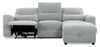 Meadow 2-Piece Right-Facing Chenille Fabric Power Reclining Sectional with Storage Chaise - River Grey | Sofa sectionnel de droite à inclinaison électrique Meadow 2 pièces en tissu de chenille avec fauteuil long de rangement - gris rivière