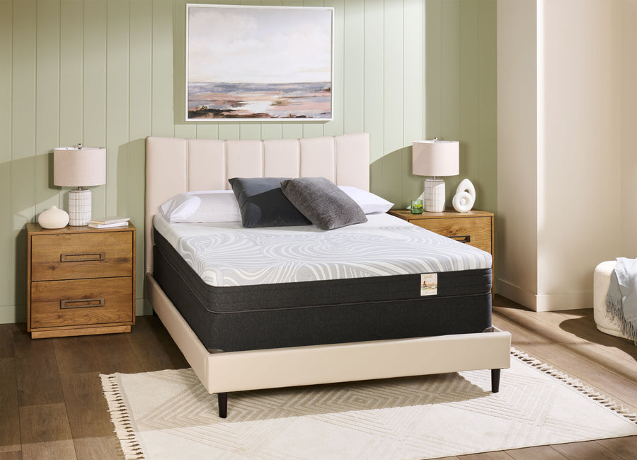 Matelas Spa de Springwall dans une chambre à coucher meublée