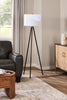 63" Black Metal Tripod Floor Lamp|Lampe à pied de type trépied de 63 po en métal noir