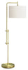 63" Brass Metal Floor Lamp|Lampe à pied de 63 po en métal laiton