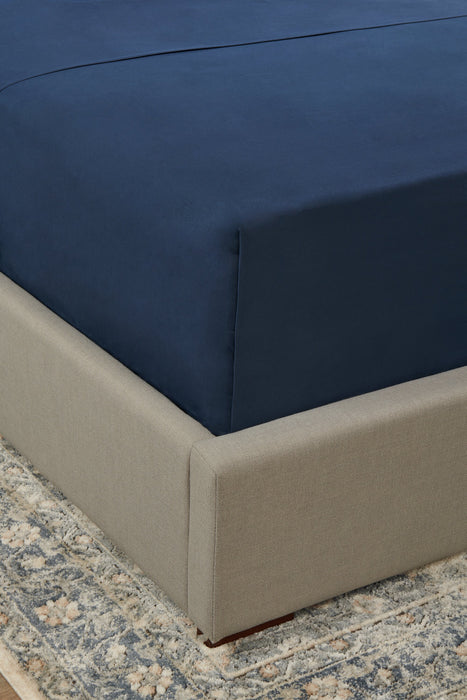 Ensemble de draps Ultra Advanced MasterguardMD 4 pièces pour lit double - bleu marine