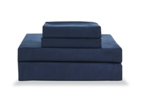 Ensemble de draps Ultra Advanced MasterguardMD 4 pièces pour lit double - bleu marine