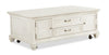 Newman  50" Traditional Lift Top Coffee Table with Storage and Casters - Alabaster White Pine|Table à café traditionnelle Newman de 50 po avec dessus relevable, rangement et roulettes - pin blanc albâtre