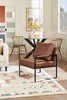 Nico 24.75" Faux Leather Accent Chair with Metal Legs - Brown  | Fauteuil d’appoint Nico de 24,75 po en similicuir avec pattes en métal - brun