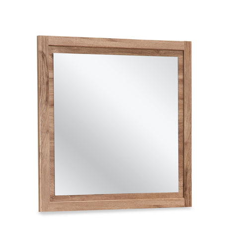  Miroir de commode de chambre à coucher Oakley, fabriqué au Canada - naturel