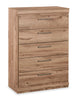 Oakley Bedroom Chest of Drawers, 5-Drawer, 31"W x 45"H, Made in Canada - Natural | Commode verticale de chambre à coucher Oakley de 31 po (L) x 45 po (H) à 5 tiroirs, fabriquée au Canada - naturelle