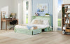 Parker Cabinet Bed with Memory Foam Mattress, Seafoam - Queen Size | Armoire-lit Parker avec matelas en mousse à mémoire de forme, écume de mer - format grand lit
