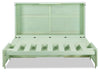Parker Cabinet Bed with Memory Foam Mattress, Seafoam - Queen Size | Armoire-lit Parker avec matelas en mousse à mémoire de forme, écume de mer - format grand lit