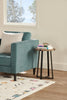 Pauly 15" Chairside Table with Wood-Look Tabletop - Hazelnut|Table de fauteuil Pauly de 15 po avec dessus d’apparence bois - noisette
