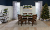 Plum Dining Table, Wood, Live-Edge Look, 70.75"W- Nutmeg Brown | Table de salle à manger Plum de 70,75 po (L) en bois avec apparence de bordures Live Edge - brun muscade