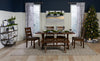 Plum Dining Table, Wood, Live-Edge Look, 70.75"W- Nutmeg Brown | Table de salle à manger Plum de 70,75 po (L) en bois avec apparence de bordures Live Edge - brun muscade