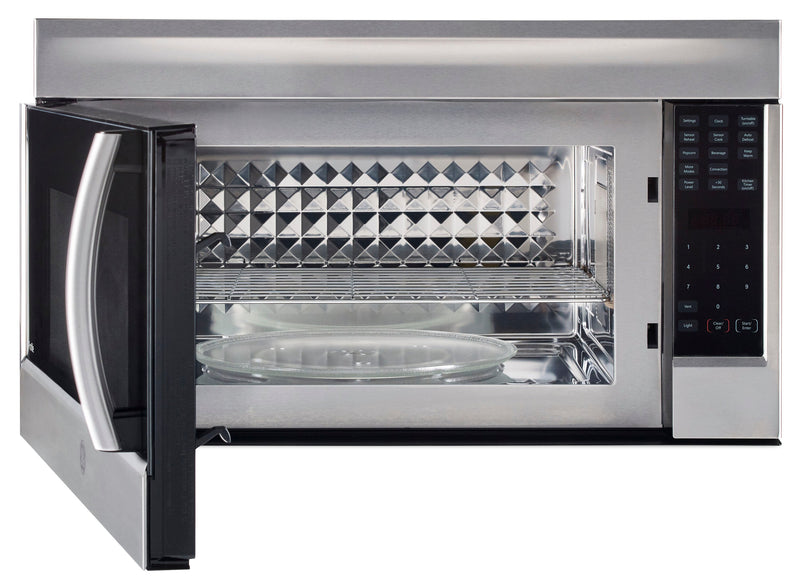 Four à micro-ondes à hotte intégrée Profile de 1,8 pi³ avec convection et 400 pi³/min - acier inoxydable - PVM1899SJC