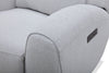 Reign 78" Fabric Power Reclining Loveseat with Console - Bronco Stone Grey | Causeuse à inclinaison électrique Reign de 78 po en tissu avec console - gris pierre Bronco
