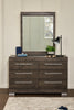Riley Bedroom Dresser Mirror, Made in Canada - Grey | Miroir de commode de chambre à coucher Riley, fabriqué au Canada - gris