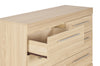 Riley Bedroom 6-Drawer Dresser, 49"W x 31"H, Made in Canada - Natural | Commode de chambre à coucher Riley de 49 po (L) x 31 po (H) à 6 tiroirs, fabriquée au Canada - naturelle