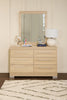 Riley Bedroom 6-Drawer Dresser, 49"W x 31"H, Made in Canada - Natural | Commode de chambre à coucher Riley de 49 po (L) x 31 po (H) à 6 tiroirs, fabriquée au Canada - naturelle