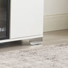 Robin 70" Modern Electric Fireplace TV Stand with Storage and Cable Management for TVs up to 80"- White|Meuble pour téléviseur moderne Robin de 70 po avec foyer électrique, rangement et système de gestion des câbles pour téléviseurs jusqu’à 80 po - blanc