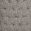 Shea Wing-Back Dining Chair with Linen-Look Fabric, Wood - Grey | Chaise de salle à manger Shea à oreilles en tissu d’apparence lin et en bois - grise