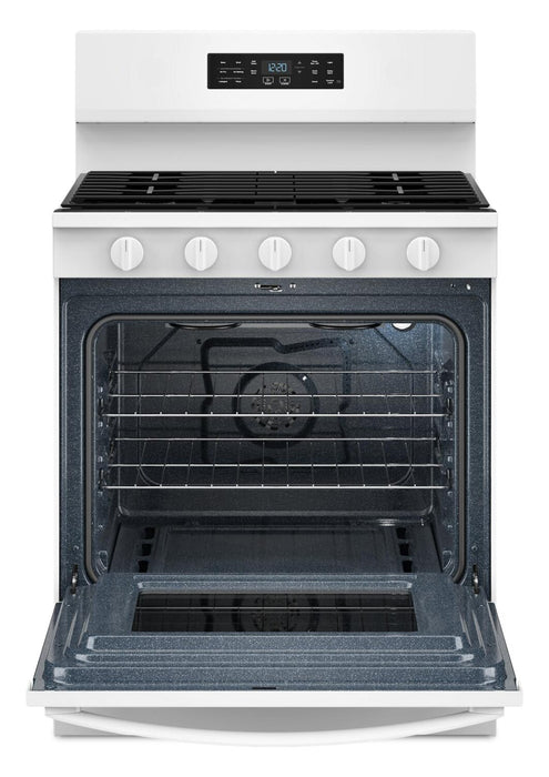 Cuisinière à gaz Whirlpool de 5,0 pi3 avec cuisson à air – blanche - WFGS5730SW