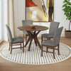 Rain Dining Chair with Cushion Fabric Seat & Back – Grey | Chaise de salle à manger Rain avec siège et dossier rembourrés en tissu - grise